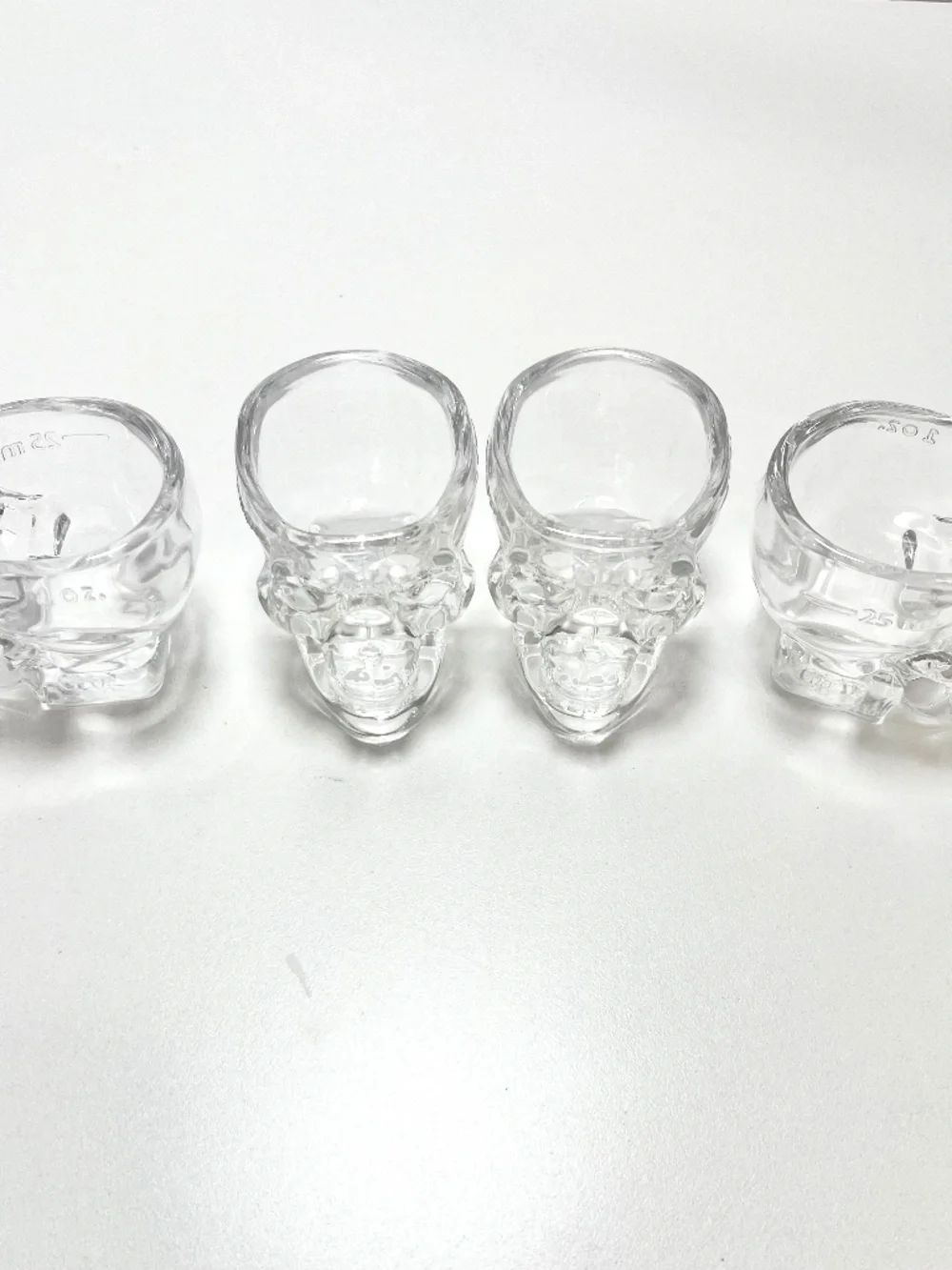 Crystal Head Vodka Skull Shot Glasses Set of 4